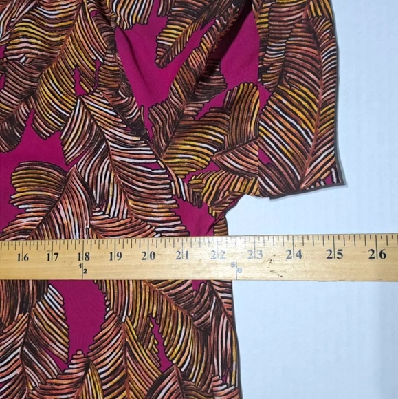 worthington tops large crossover art pattern collared neck formal top - Picture 12 of 13